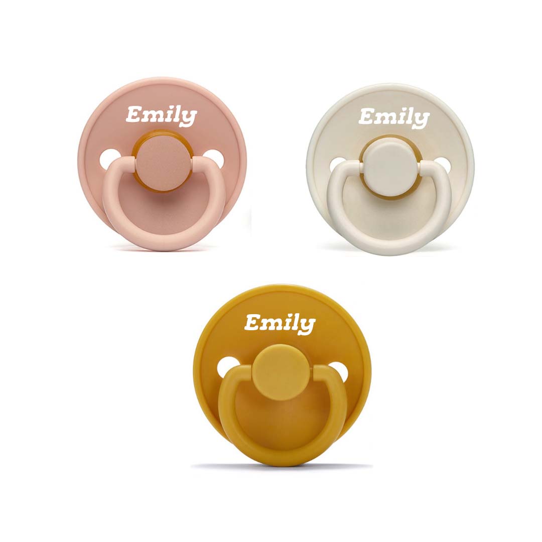 Pacifier with name 3 Pack 6 - 12 months