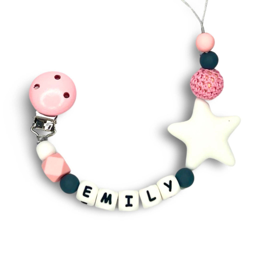 Pacifier Clip Silicone letters