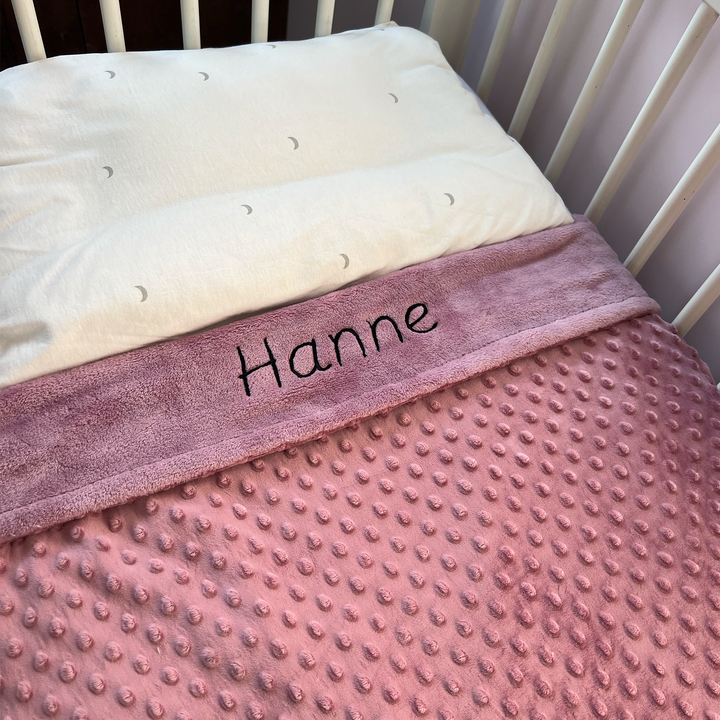 Personalisierte Baby bettdecke mit Namen