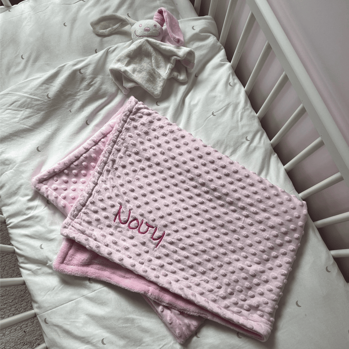 Embroidered baby blanket with name